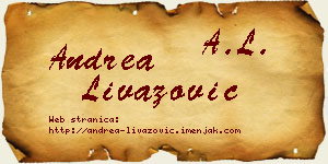 Andrea Livazović vizit kartica